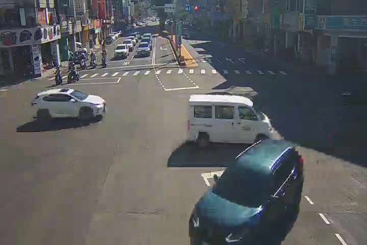 台中市北區中清路/漢口路(右側車流往五權路)