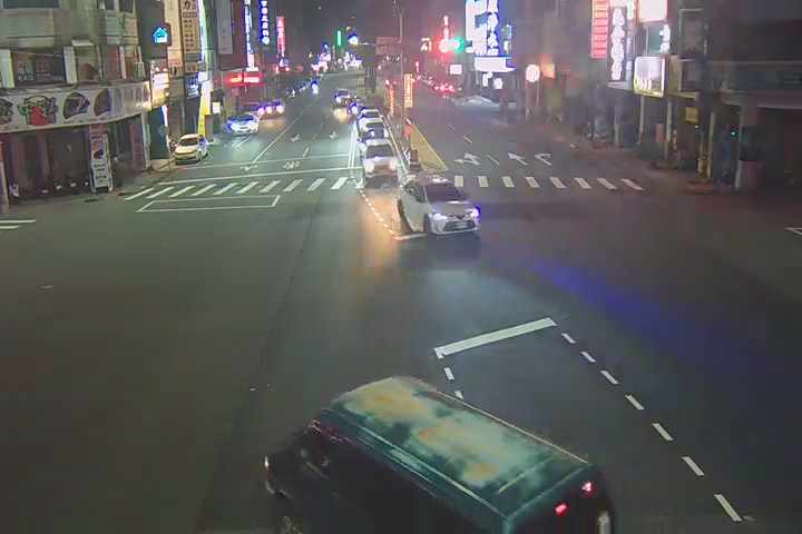 台中市北區中清路/漢口路(右側車流往五權路)