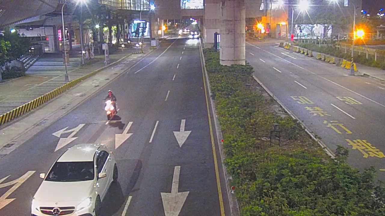 台中市南區建國北路/大慶街(右側車流往環中路)