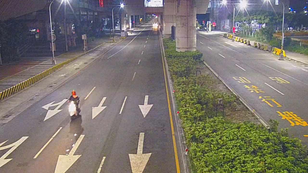 建國北路/大慶街(右側車流往環中路) Jianguo N. Rd./Daqing St.(Right side Traffic flow to Huanzhong Rd.)