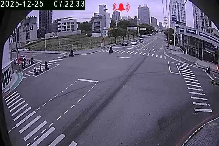 安和路/朝馬路(右側車流往臺灣大道)