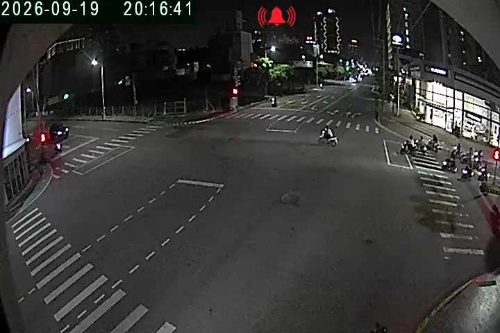安和路/朝馬路(右側車流往台灣大道)