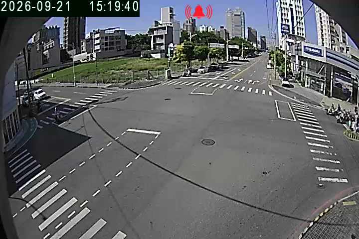安和路/朝馬路(右側車流往台灣大道)