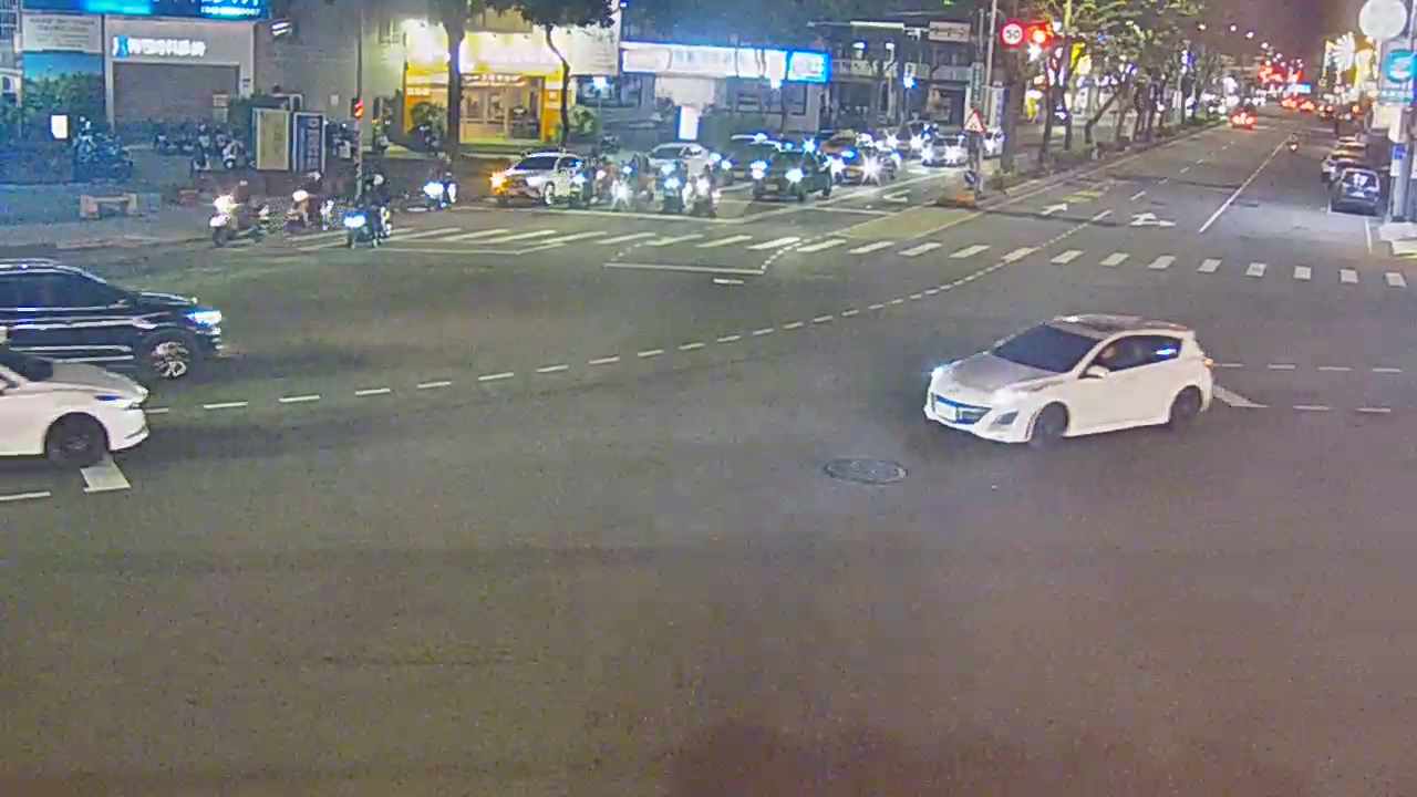 台中市道路 [04027]中清路/五權路(右側車流往文心路),Zhongqing Rd./Wuquan Rd.  (Right side Traffic flow to Wenxin Rd.) 距離1.4公里