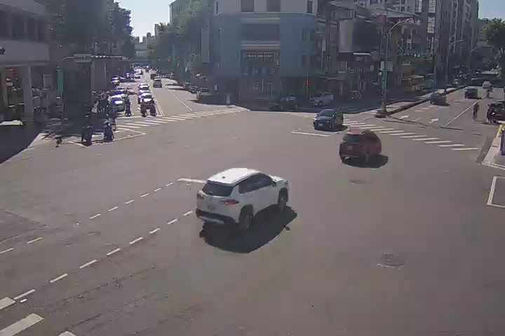 台中市北區五權路/學士路(右側車流往中清路)