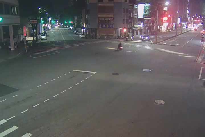 台中市北區五權路/學士路(右側車流往中清路)