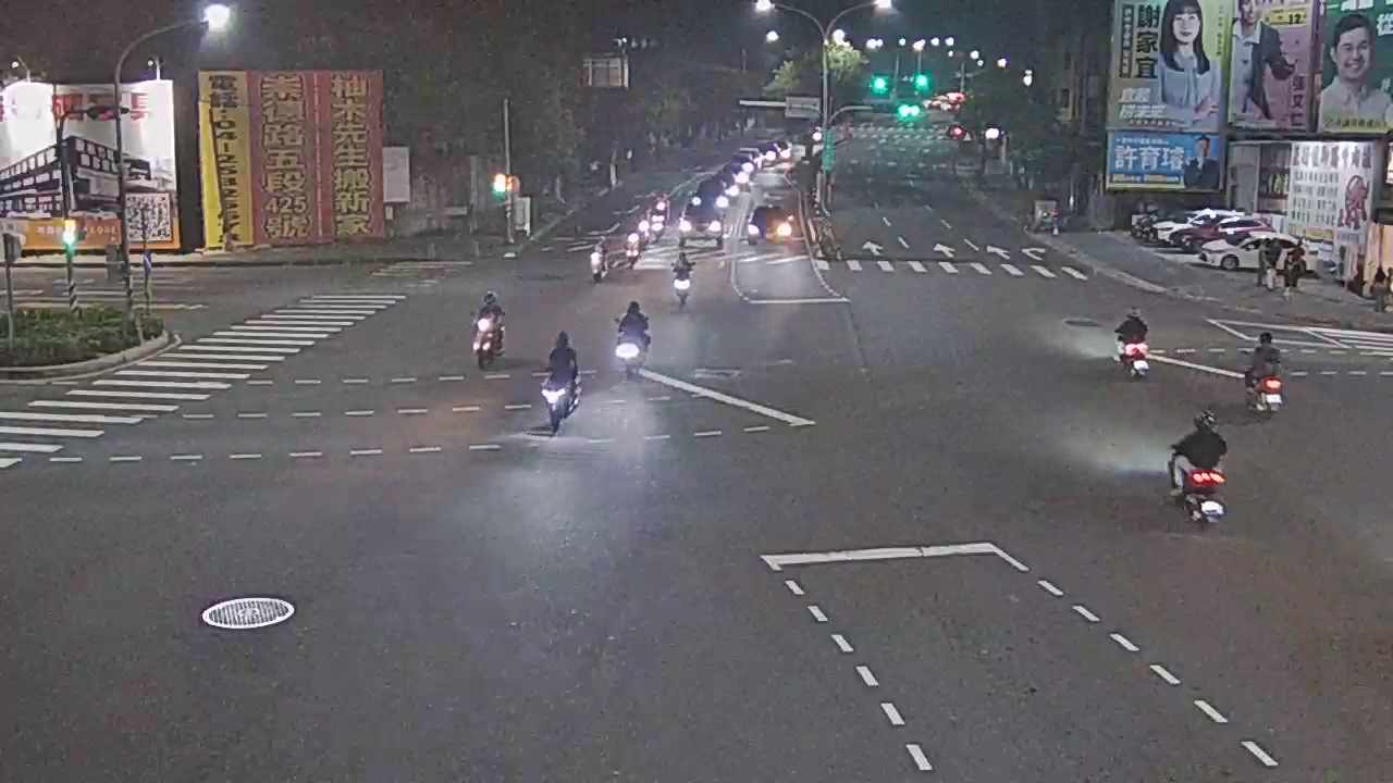 松竹路/環中東路(右側車流往東山路)