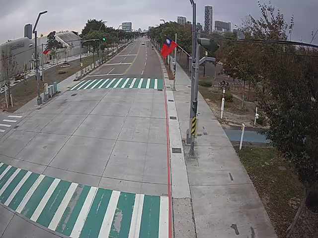 中科路/中央公園遊客中心(右側車流往河南路)