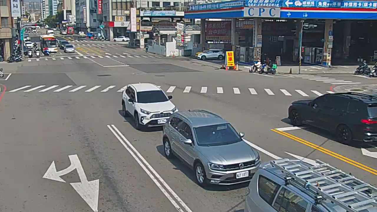 民權路/柳川東路(右側車流往向上路)