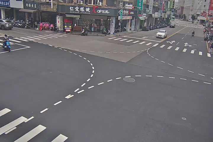 台中市北區學士路/健行路(右側車流往五權路)
