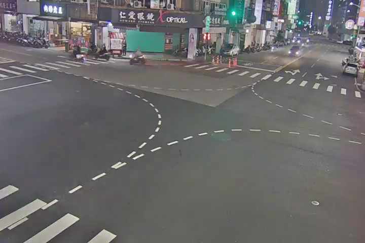 台中市北區學士路/健行路(右側車流往五權路)