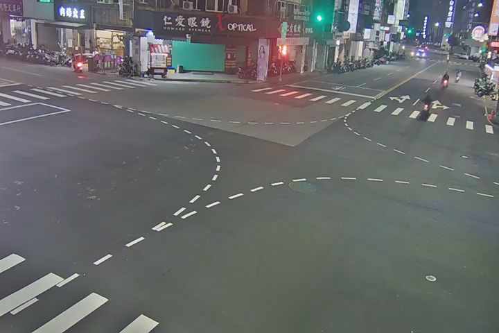 台中市北區學士路/健行路(右側車流往五權路)
