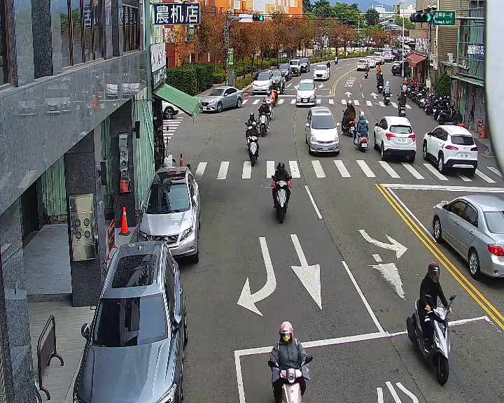 台中市東區忠孝路/振興路(右側車流往建成路)