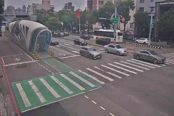 台灣大道/中工三路 (右側車流往環中路) Taiwan Blvd /Zhonggong 3rd Rd. (Right side Traffic flow to Huanzhong Rd.)