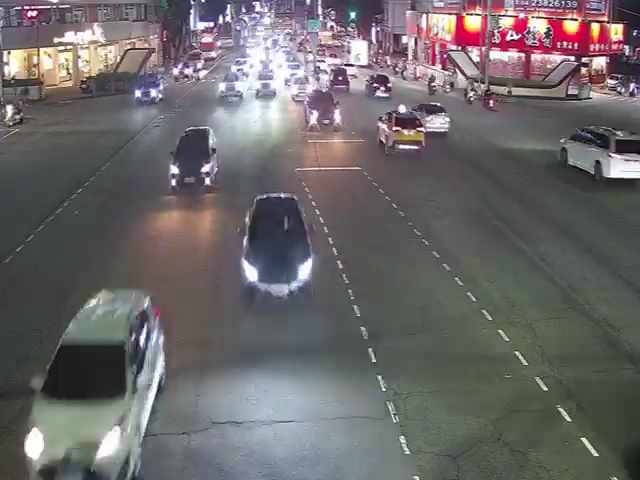 台中市西區臺灣大道/民權路(右側車流往台中車站)