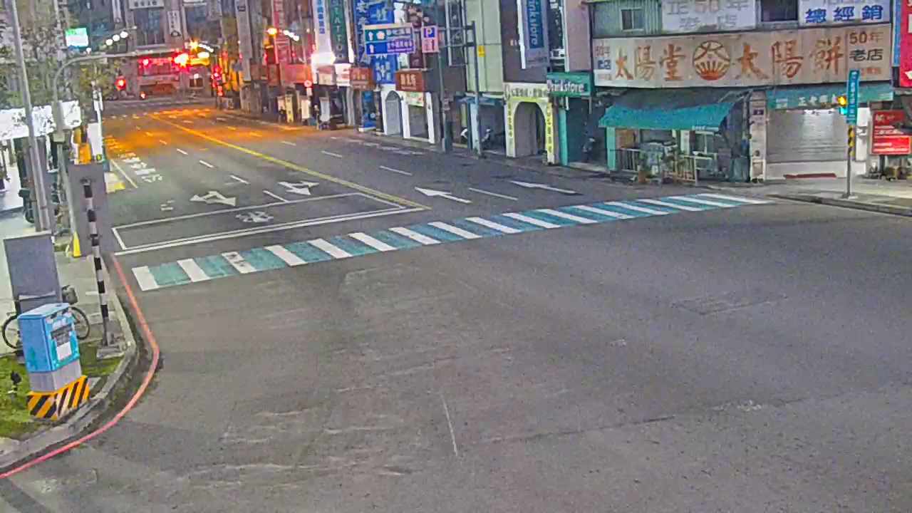 臺灣大道/建國路(右側車流往文心路)