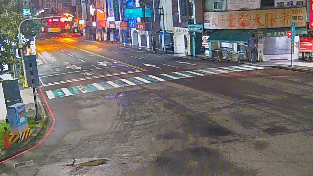 台中市中區臺灣大道/建國路(右側車流往文心路)