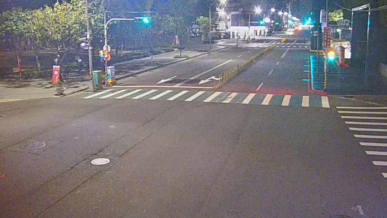 公益路/市民廣場(右側車流往文心路)