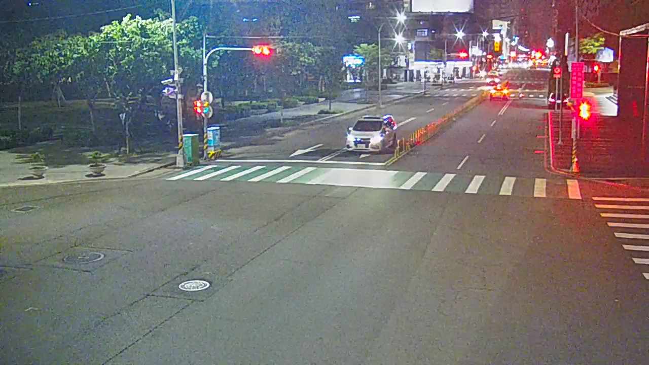 台中市西區公益路/市民廣場(右側車流往文心路)