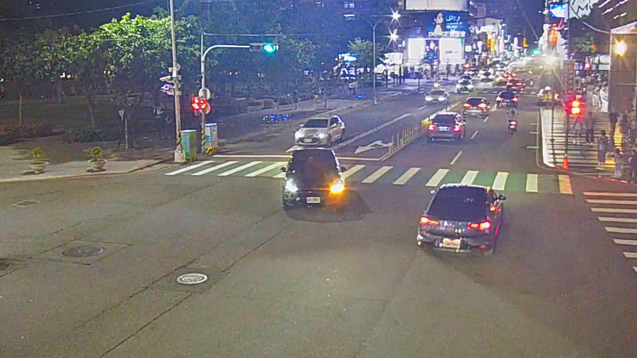 台中市西區公益路/市民廣場(右側車流往文心路)