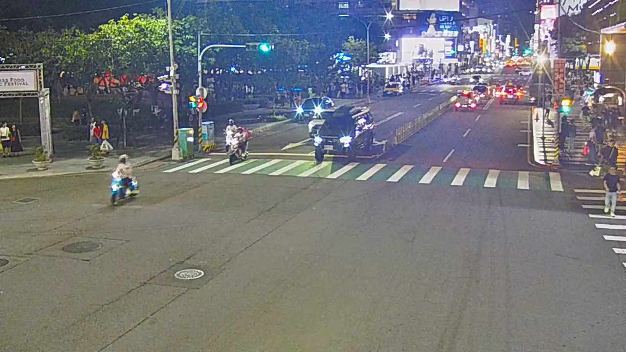 公益路/市民廣場(右側車流往文心路)