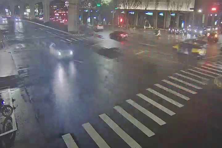 台中市道路 [07086]文心路/青海路(右側車流往臺灣大道),Wenxin Rd/Qinghai Rd (Right side Traffic flow to Taiwan Blvd) 距離1.3公里