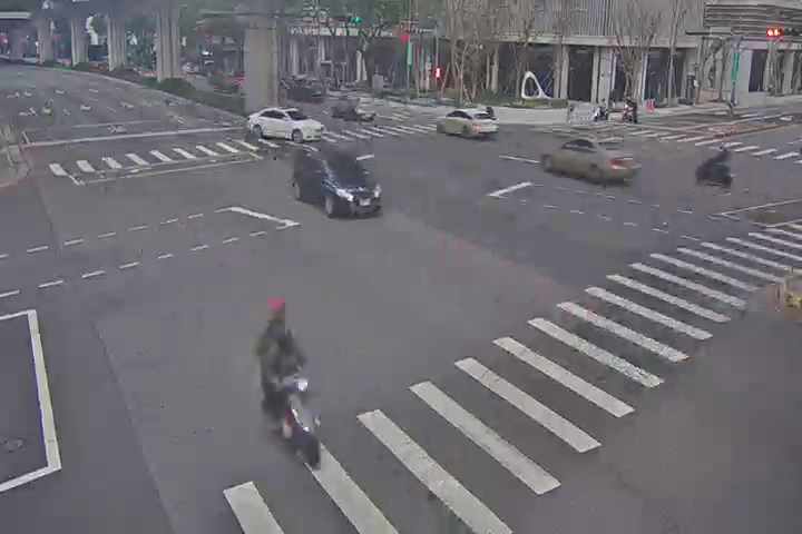 文心路/青海路(右側車流往臺灣大道)