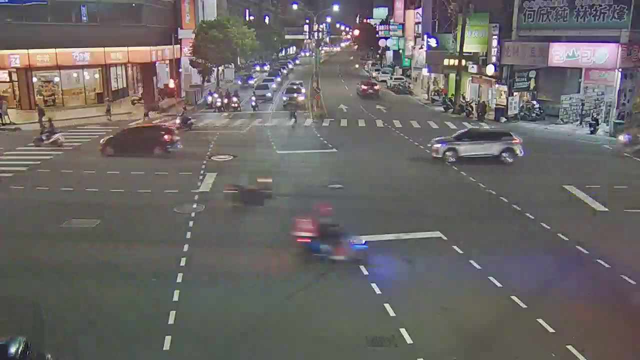 青海路/河南路(右側車流往文心路) Qinghai Rd./Henan Rd. (Right side Traffic flow to Wenxin Rd.)