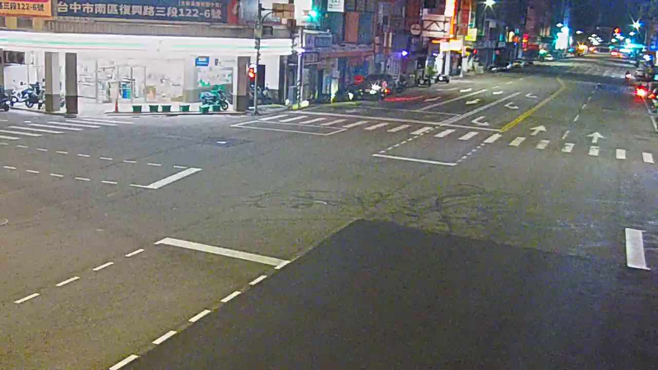 台中路/復興路(右側車流往建成路)