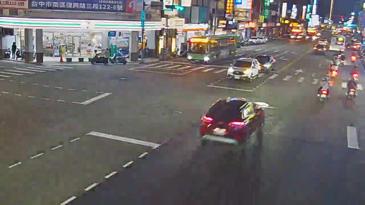 台中路/復興路(右側車流往建成路)