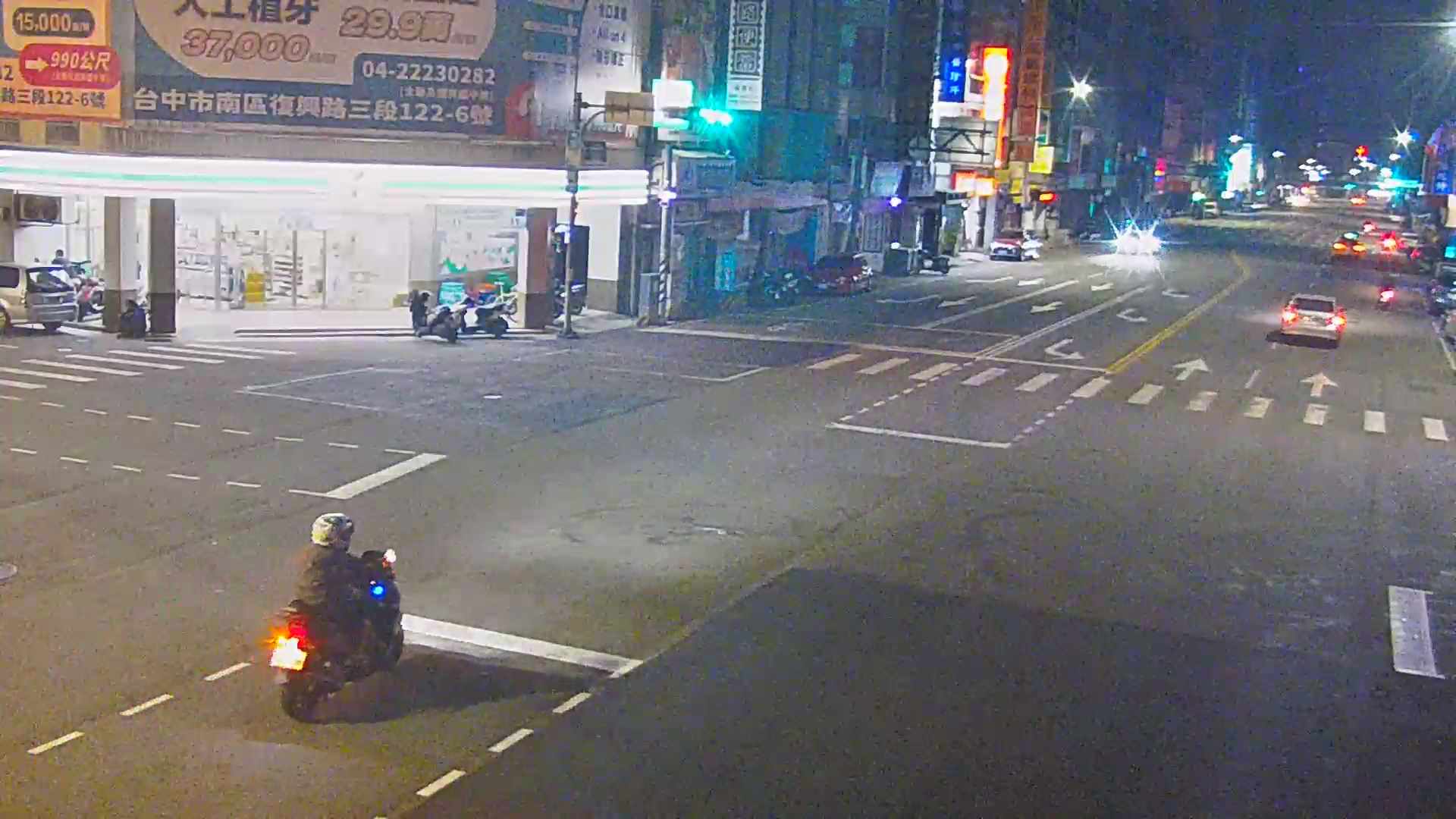 台中路/復興路(右側車流往建成路)