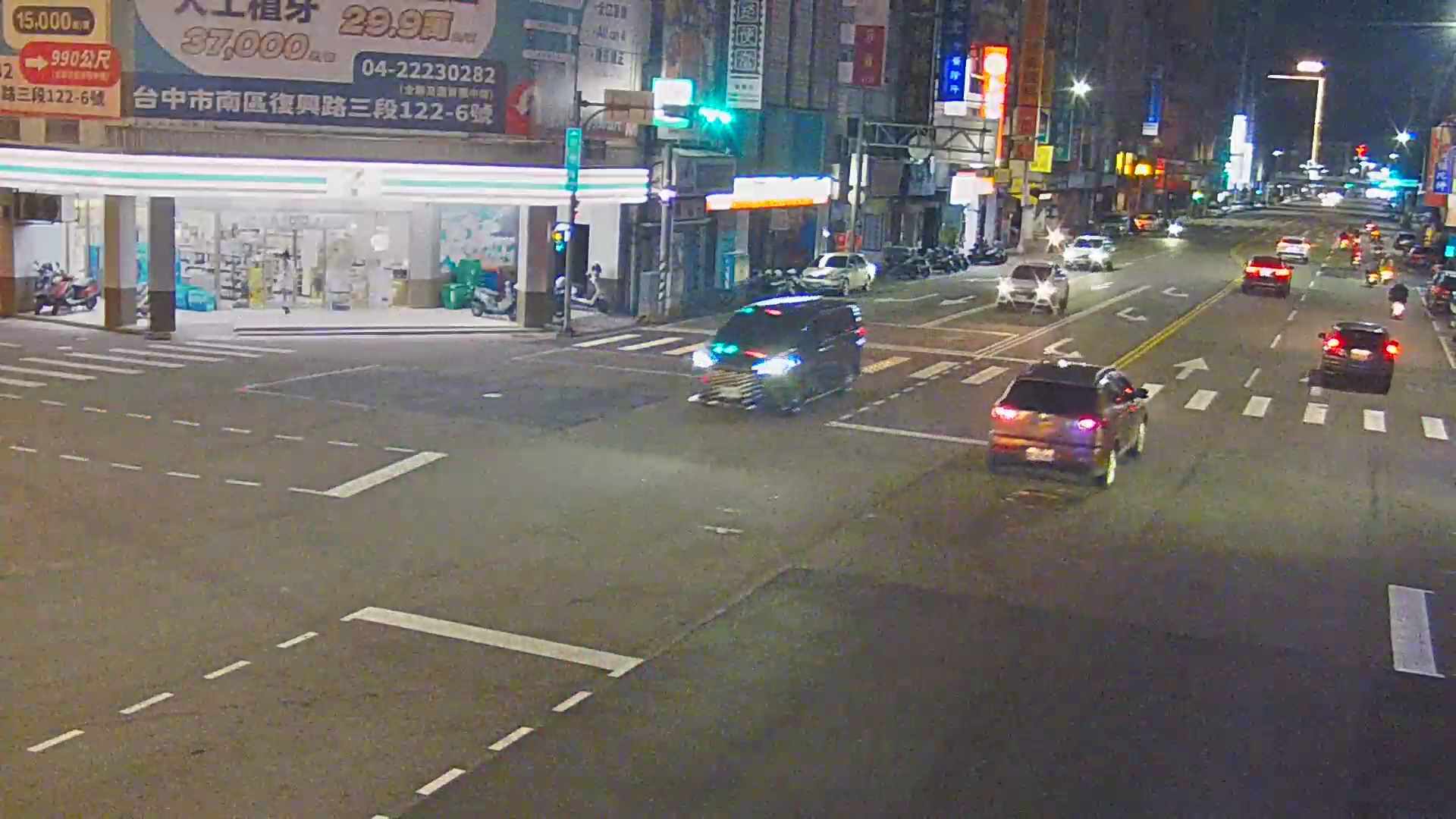 台中市南區台中路/復興路(右側車流往建成路)