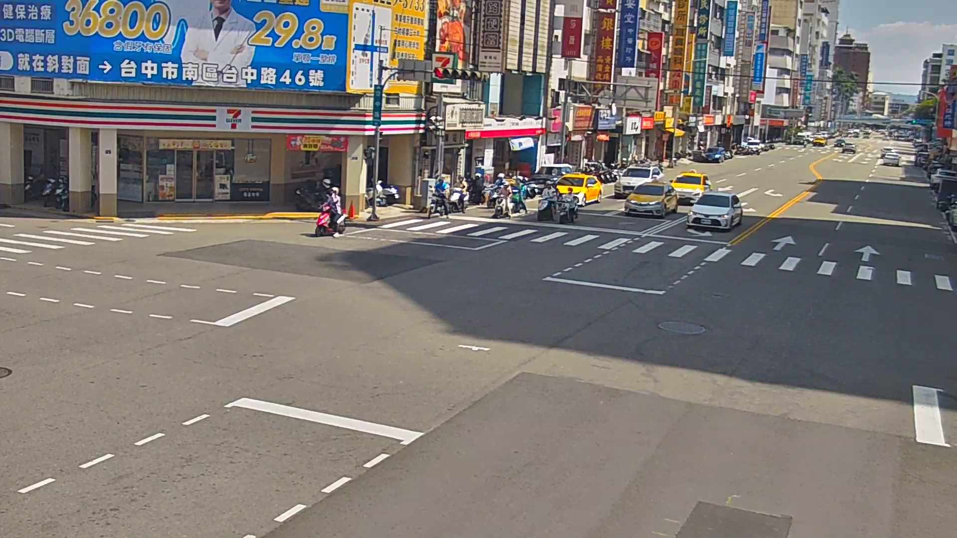台中路/復興路(右側車流往建成路)