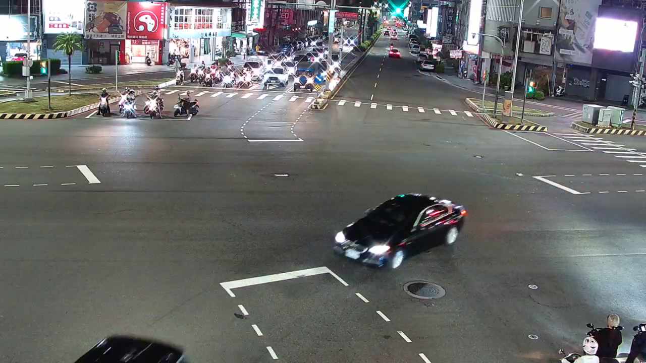 中清路/忠明路(右側車流往台灣大道)Zhongqing Rd./Zhongming Rd(Right side Traffic flow to Taiwan Blvd)