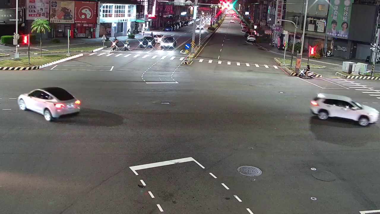 中清路/忠明路(右側車流往台灣大道)Zhongqing Rd./Zhongming Rd(Right side Traffic flow to Taiwan Blvd)