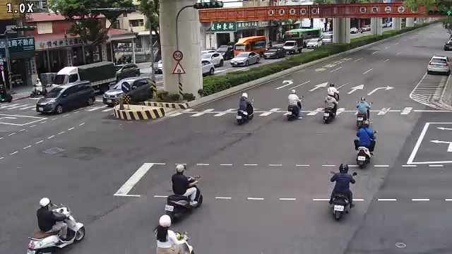 文心路/昌平路(右側車流往崇德路)