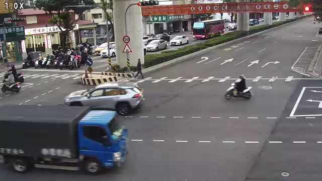 文心路/昌平路(右側車流往崇德路)