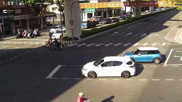 文心路/昌平路(右側車流往崇德路)