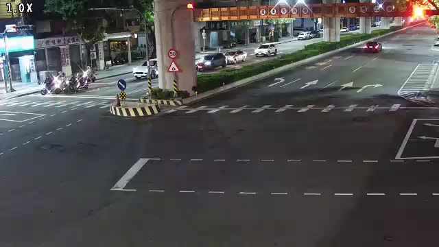 台中市北屯區文心路/昌平路(右側車流往崇德路)
