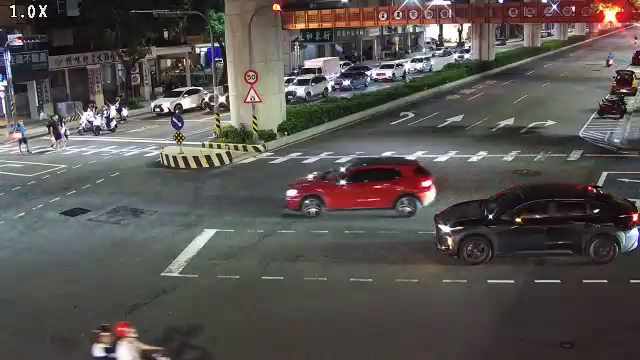 文心路/昌平路(右側車流往崇德路)