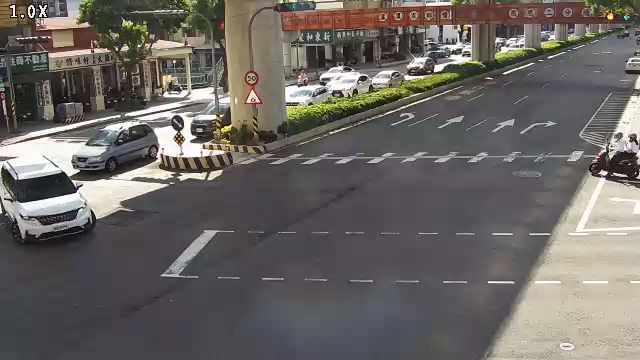文心路/昌平路(右側車流往崇德路)