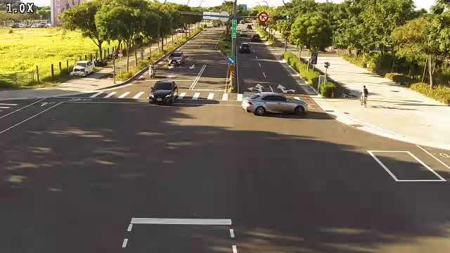 凱旋路/僑大路(右側車流往環中路)Kaixuan Rd./Qiao Da Rd.(Right side Traffic flow to Huanzhong Rd.)