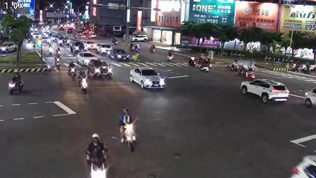 忠明路/中清路(右側車流往崇德路) Zhongming Rd. / Zhongqing Rd.(Right side Traffic flow to Chongde Rd.)