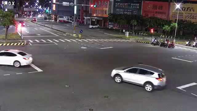 忠明路/中清路(右側車流往崇德路) Zhongming Rd. / Zhongqing Rd.(Right side Traffic flow to Chongde Rd.)