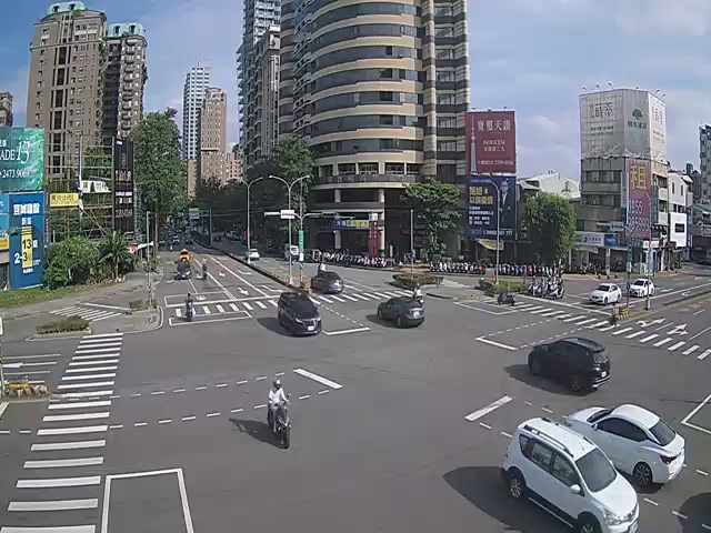 台中市道路 [03022]五權西路/忠明南路(右側車流往美村路),Wuquan W. Rd/Zhongming S Rd (Right side Traffic flow to Meicun Rd) 距離358公尺