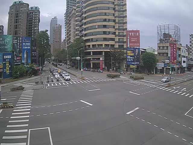 台中市西區五權西路/忠明南路(右側車流往美村路)