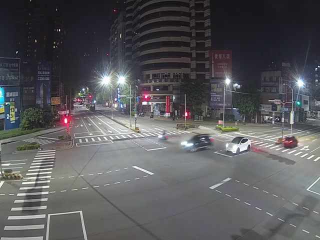 台中市西區五權西路/忠明南路(右側車流往美村路)