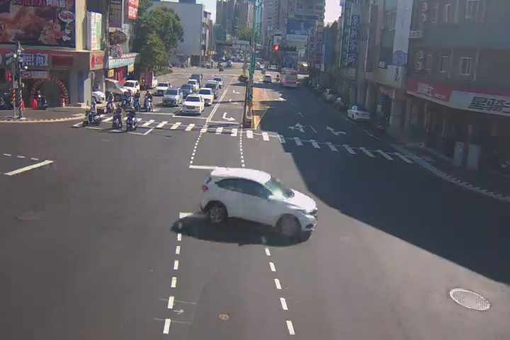 台中市北區中清路/健行路(右側車流往五權路)