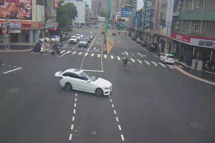 台中市北區中清路/健行路(右側車流往五權路)