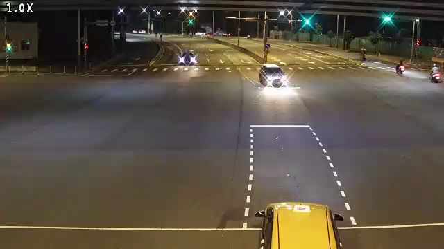 台灣大道/西屯路(右側車流往環中路)Taiwan Blvd/Xitun Rd.(Right side Traffic flow to Huanzhong Rd.)
